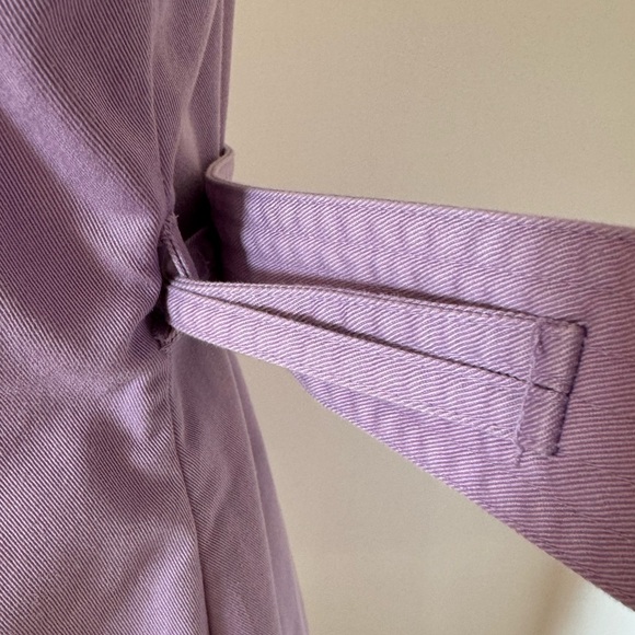 NEW - Isaac Mizrahi lavender Trench Coat size S - Picture 6 of 9